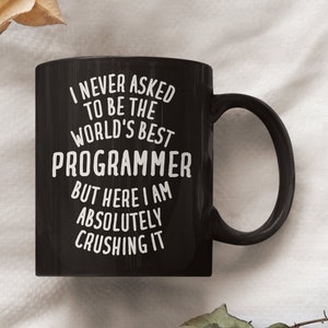 Taza de programador, regalo de programador, regalo divertido de programador, taza de programador, regalo de programador para niña, regalos para programador, taza de café de programador imagen 1