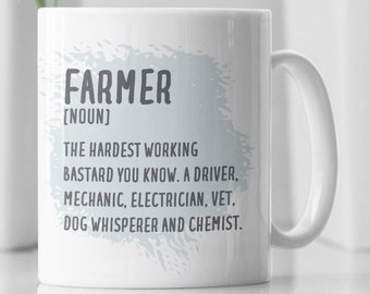 Funny Farmer Coffee Mug, Funny Farmer Gift, Mug for Farmer, Farmer Cup, Gift for Farmer, Funny Farmer Definition, Farmer Gift, Farmer Gifts