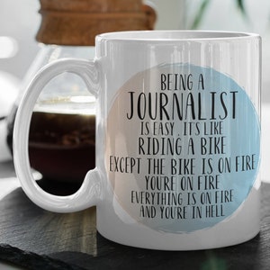 Journalist Becher, Geschenk für Journalist, Journalrin Geschenk, Journalist Kaffeebecher, Journalist Geschenke, Journalist, Geburtstagsgeschenke für Journalist