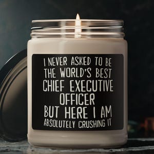 Chief Executive Officer Candle, Gift for CEO, Funny CEO Gift, Candle for CEO, Gift for Chief Executive Officer, Chief Executive Officer Gift