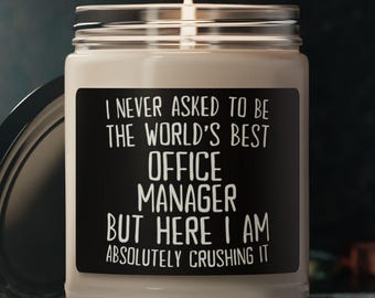 Büroleiter Kerze, Büroleiter Geschenk, Geschenk für Büroleiter, Kerze für Büroleiter, Büroleiter Geburtstagsgeschenk