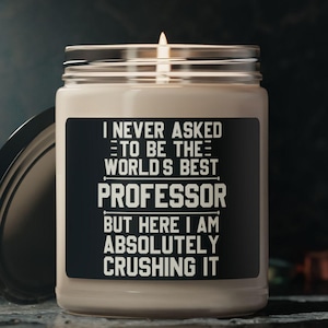 Professor Candle, Funny Gift for Professor, Professor Gifts, Candle for Professor, Gift for Professor, Professor Birthday Gift