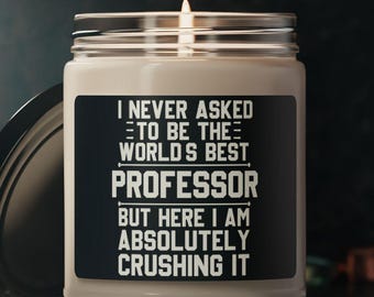 Professor Candle, Funny Gift for Professor, Professor Gifts, Candle for Professor, Gift for Professor, Professor Birthday Gift