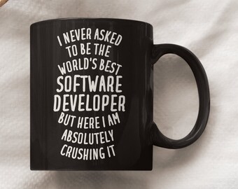 Taza de desarrollador de software, regalo de desarrollador de software, taza de ingeniero de software, regalo de ingeniero de software, regalos para desarrolladores de software, regalo de desarrollador