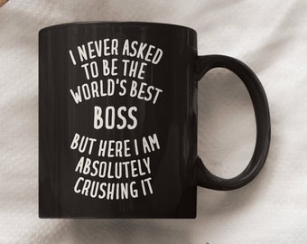 Boss-kaffemugg, Boss-presenter för män, rolig Boss-present, Boss-mugg, Boss-muggar, presenter till chefen, boss-present för tjejer, boss-present för dagen, bästa boss-presenten