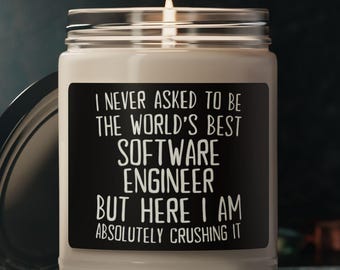 Software Engineer Candle, Gift for Software Engineer, Software Engineer Gift, Candle for Software Engineer, Funny Software Engineer Gift