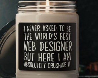 Web Designer Candle, Web Designer Gift, Website Designer Gift, Candle for Web Designer, Gift for Web Designer, Web Design Gift