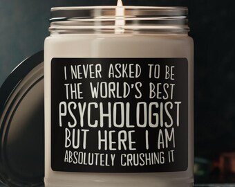 Psychologist Candle, Funny Psychologist Gift, Psychologist Gift, Candle for Psychologist, Gift for Psychologist, Psychology Gift