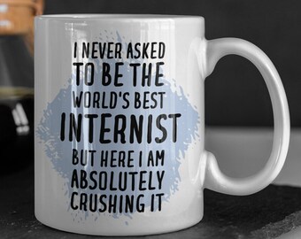 Mug interniste, cadeau interniste, cadeau pour interniste, tasse à café interniste, cadeau interniste drôle, tasse interniste, cadeaux interniste, interniste