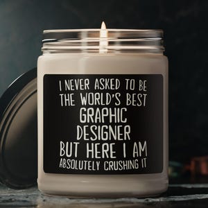 Graphic Designer Candle, Funny Graphic Designer Gift, Graphic Designer Gift, Candle for Graphic Designer, Gift for Graphic Designer