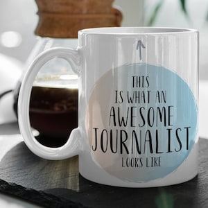 Journalist Becher, Geschenk für Journalist, Journalrin Geschenk, Journalist Kaffeebecher, Journalist Geschenke, Journalist, Geburtstagsgeschenke für Journalist