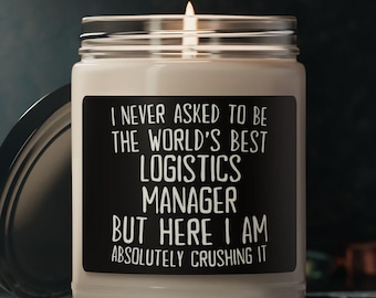 Bougie pour responsable logistique, cadeau pour responsable logistique, cadeau pour responsable logistique, bougie pour responsable logistique, cadeau amusant pour responsable logistique