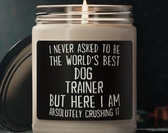 ドッグトレーナーキャンドル、ドッグトレーナーへのギフト、ドッグトレーナーギフト、ドッグトレーナー用キャンドル、面白いドッグトレーナーギフト、ドッグトレーナー誕生日ギフト