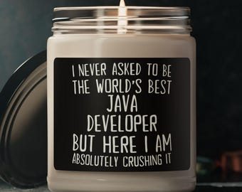 Java Developer Candle, Gift for Java Developer, Java Developer Gift, Candle for Java Developer, Funny Java Developer Gift