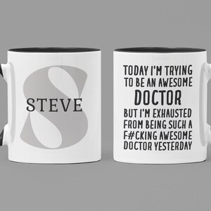 Personalized Doctor Gift, Doctor Mug, Doctor Gift, Funny Doctor Gift, Doctor Coffee Mug, Male Doctor Gift, Gifts for Doctor, Doctor Cup
