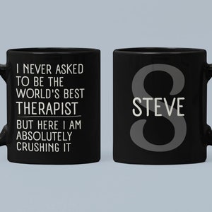 Therapist Mug, Personalized Therapist Gift, Therapist Gift Funny, Therapy Gift, Therapist Coffee Mug, Therapist Gift, Therapy Mug, Therapist