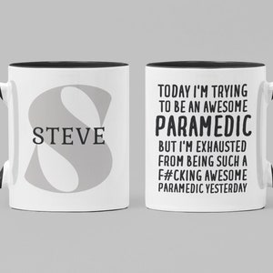 Personalized Paramedic Gift, Paramedic Mug, Paramedic Gifts, Paramedic Coffee Mug, Paramedic Gifts for Him, Gift for Paramedic, Paramedic