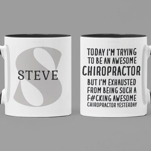 Spersonalizowany prezent dla chiropraktyka, kubek dla chiropraktyka, prezenty dla chiropraktyka, prezent dla chiropraktyka, kubek na kawę dla chiropraktyka, zabawny chiropraktyk