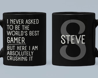 Gamer Mug, Personalized Gamer Gift, Funny Gamer Gift, Gamer Coffee mug, Gamer Gifts for Boyfriend, Gamer Birthday Gift, Gamer Cup