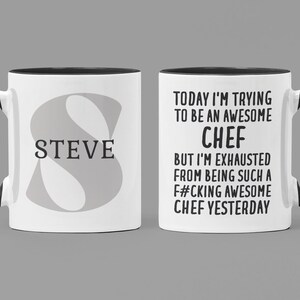 Cadeau de chef personnalisé, tasse de chef, cadeaux de chef, cadeau de chef drôle, tasse de café de chef, cadeaux de chef pour hommes, tasse de chef, cadeau pour chef, cadeau de chef