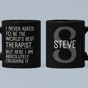 Therapist Mug, Personalized Therapist Gift, Therapist Gift Funny, Therapy Gift, Therapist Coffee Mug, Therapist Gift, Therapy Mug, Therapist