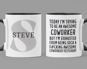 Personalized Gifts for Coworker, Coworker Mug, Unique Coworker Gift, Coworker Coffee Mug, Funny Coworker Gift, Personalized Coworker Gift