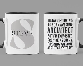 Personalized Architect Gift, Architect Mug, Architect Gifts, Architect Cup, Gift for Architect, Architect Coffee Mug, Funny Architect Gift