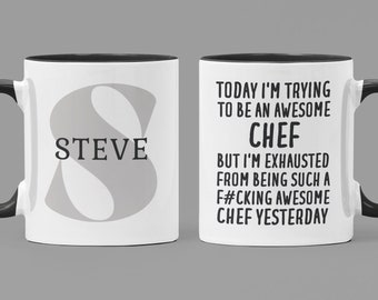 Personalized Chef Gift, Chef Mug, Chef Gifts, Funny Chef Gift, Chef Coffee Mug, Chef Gifts for Men, Chef Cup, Gift for Chef, Chef Gift