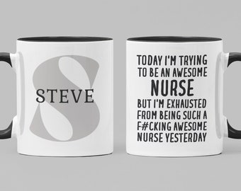 Personalized Nurse Gift, Nurse Mug, Nurse Gift for Birthday, Nurse Cup, Nurse Gifts, Nurse Coffee Mug, Funny Nurse Gift, Mug for Nurse