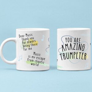 Trumpeter Mug, Trumpeter, Trumpeter Gifts, Gift for Trumpeter, Trumpeter Gift, Trumpeter Coffee Mug, Mug for Trumpeter, Music Mug, Music