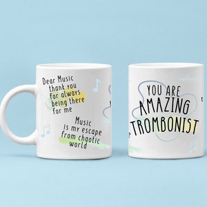 Taza Trombonista, Trombonista, Regalos Trombonistas, Regalo para Trombonista, Regalo Trombonista, Taza de Café Trombonista, Taza para Trombonista, Taza de Música