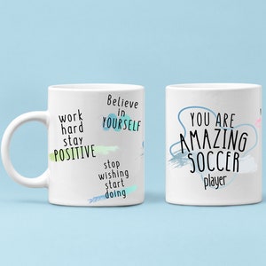Fußballspieler Tasse, Fußball, Fußballspieler Geschenk, Fußball Geschenk, Geschenk für Fußballspieler, Becher für Fußballspieler, Fußballspieler Kaffeebecher, Sport