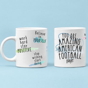 American Football Mug, American Football Mug, American Football Player Mug, American Football Player Gift, Gift for American Football Player