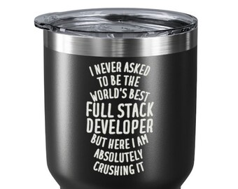 Full Stack Developer Tumbler, Full Stack Developer Gifts, Gift for Full Stack Developer, Full Stack Developer Travel Mug, Developer Gifts