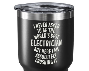 Electrician Tumbler, Electrician Gifts, Gift for Electrician, Electrician Travel Mug, Funny Electrician Gift, Tumbler for Electrician