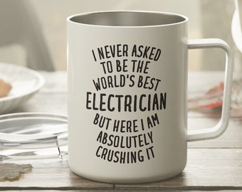 Electrician Gift, Electrician Mug, Electrician Tumbler, Funny Electrician Gift, Electrician Insulated Mug, Gift for Electrician, Electrician
