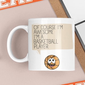 Basketball Mug, Basketball Gift, Mug for Basketball Player, Gift for Basketball Player, Funny Basketball Gift, Funny Basketball Mug