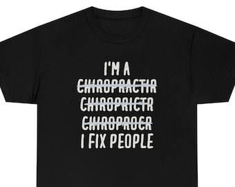Kiropraktor T-shirt, kiropraktor T-shirt, kiropraktorpresent, kiropraktor rolig present, kiropraktor T-shirt, present till kiropraktor