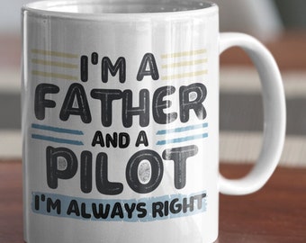 Taza de papá piloto, taza de piloto, regalo de papá piloto, regalo de padre piloto, regalo de piloto, taza de padre piloto, regalo de papá piloto, taza de papá piloto, regalo de padre piloto