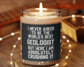 Geologist Candle, Geologist Gift, Candle Gift for Geologist, Geologist Funny Gift, Candle for Geologist, Gift for Geologist, Geology Gift