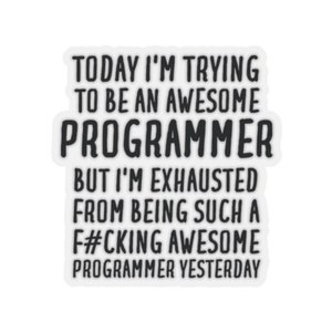 Programmer Sticker, Programmer Gift, Sticker for Programmer, Funny Programmer Gift, Programmer Sticker Gift, Gift for Programmer