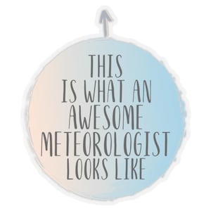 Sticker for Meteorologist, Gift for Meteorologist, Meteorologist Sticker, Funny Gift for Meteorologist, Gift Ideas for Meteorologist