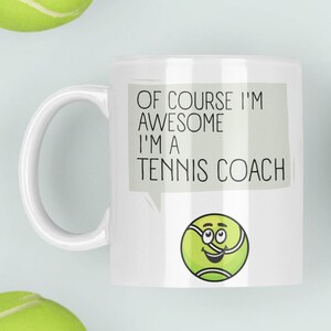 Tenniscoachmok, tenniscoach cadeau, cadeau voor tenniscoach, mok voor tenniscoach, tenniscoach koffiemok, tenniscadeau, tennismok, tennis