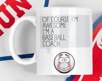 Baseball Coach Mug, Baseball Coach Gift, Mug for Baseball Coach, Gift for Baseball, Baseball Mug, Baseball Gift, Funny Baseball Coach Gift