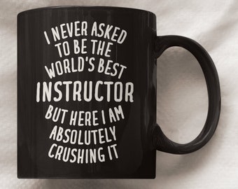 Ausbilder Tasse, Ausbilder Geschenk, lustiges Ausbilder Geschenk, Ausbilder Kaffeetasse, Yoga Ausbilder Geschenk, Fitnesslehrer, Ausbilder Geschenke