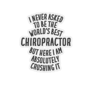 Chiropractor Sticker, Chiropractor Gift, Funny Chiropractor Gift, Sticker for Chiropractor, Chiropractor Stickers, Gift for Chiropractor
