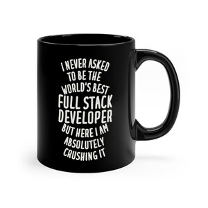 Mug développeur full stack, cadeau développeur full stack, développeur full stack, cadeau développeur Web, cadeaux développeur full stack image 3