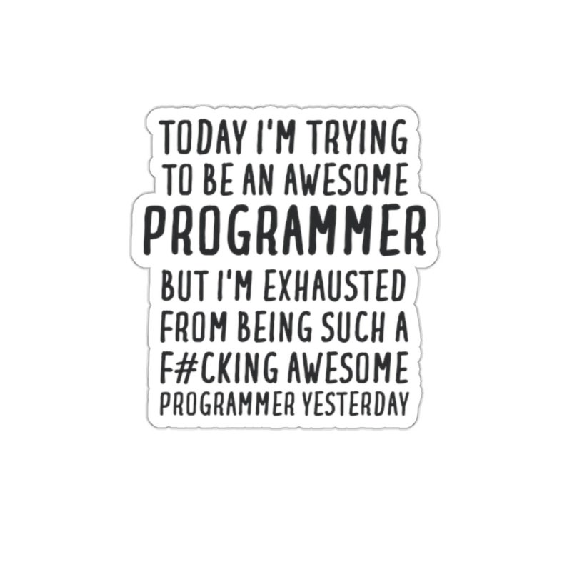 Programmer Sticker Programmer Gift Sticker for Programmer - Etsy