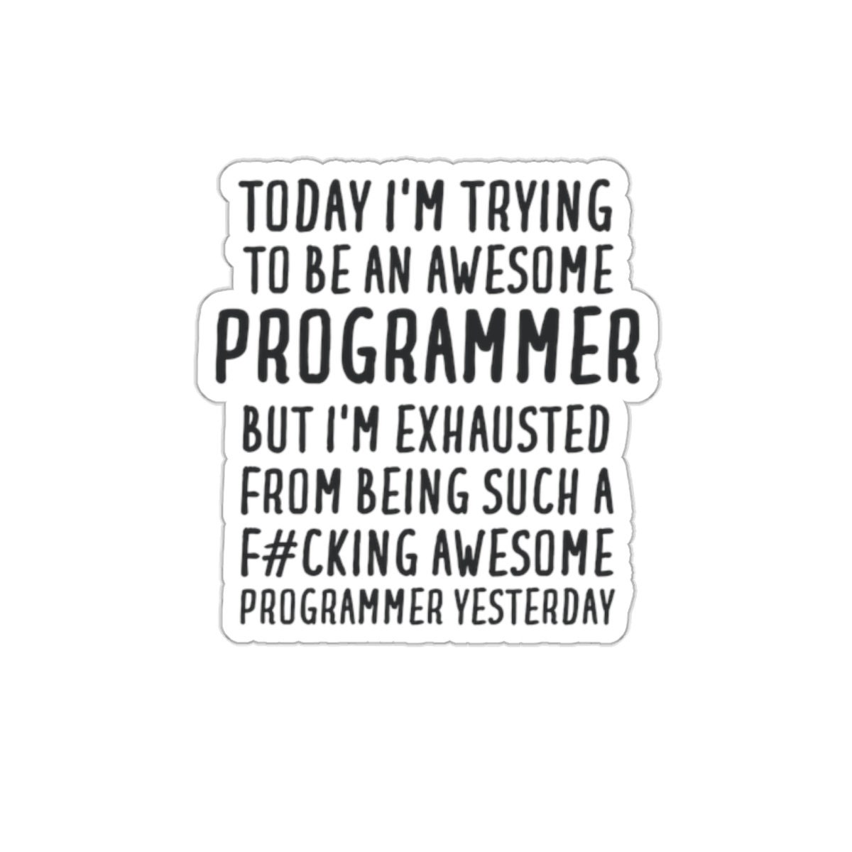 Programmer Sticker Programmer Gift Sticker for Programmer - Etsy