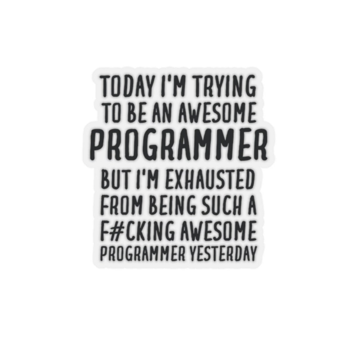 Programmer Sticker Programmer Gift Sticker for Programmer - Etsy